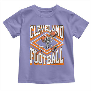 Funny Skeleton Dark Football Toddler T Shirt CFBB Fan Gift TS12 Violet Print Your Wear