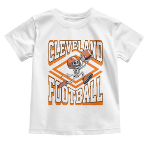 Funny Skeleton Dark Football Toddler T Shirt CFBB Fan Gift TS12 White Print Your Wear
