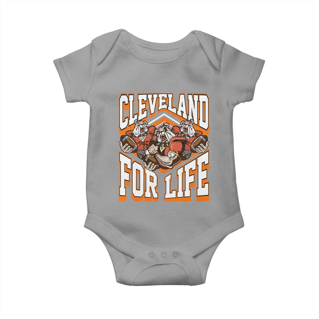 Cleveland For Life Baby Onesie CFBB Fan Gift TS12 Sport Gray Print Your Wear
