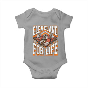 Cleveland For Life Baby Onesie CFBB Fan Gift TS12 Sport Gray Print Your Wear