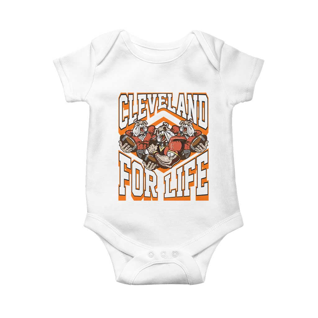 Cleveland For Life Baby Onesie CFBB Fan Gift TS12 White Print Your Wear