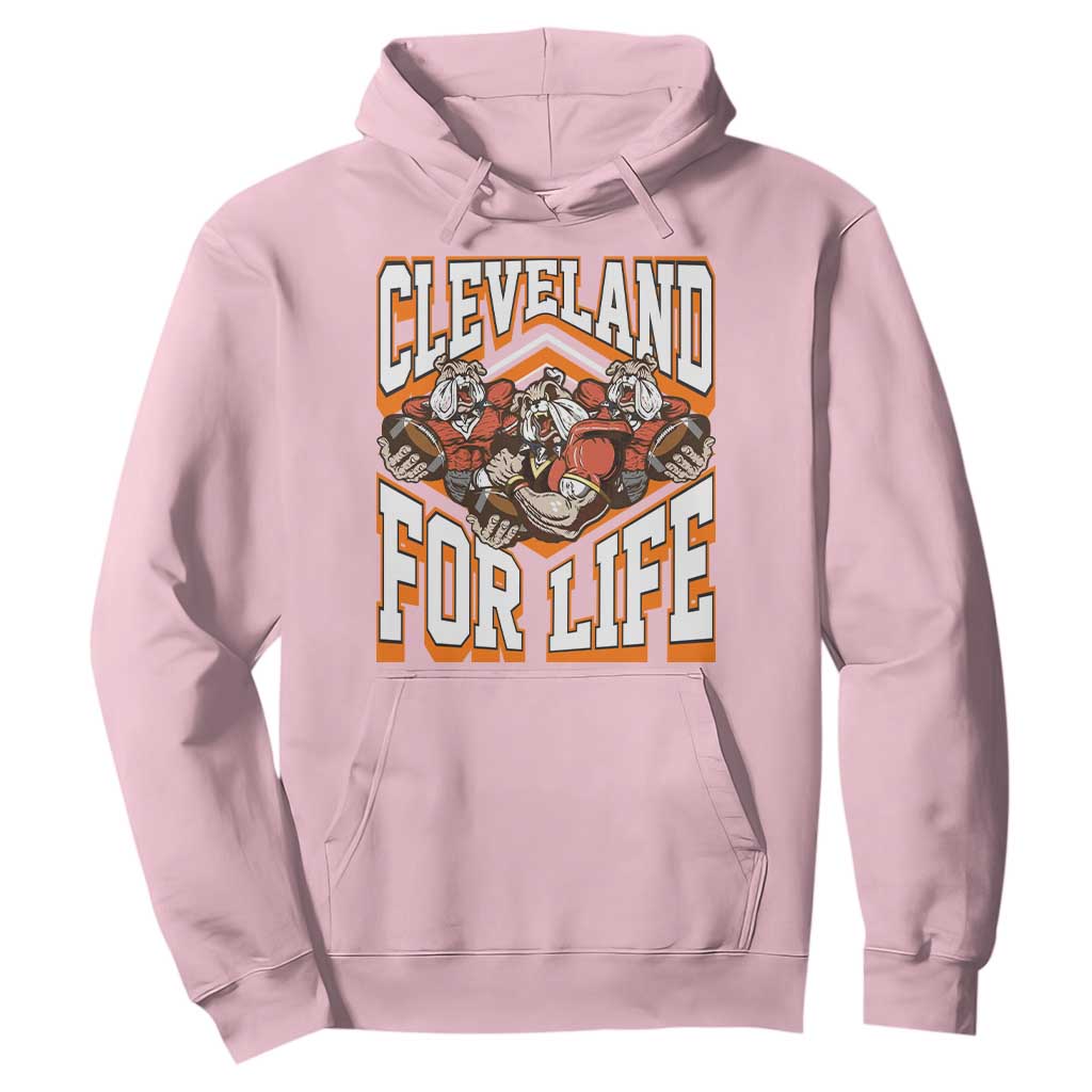 Cleveland For Life Hoodie CFBB Fan Gift TS12 Light Pink Print Your Wear
