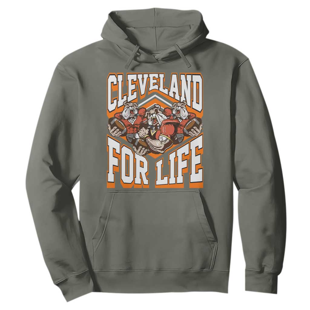 Cleveland For Life Hoodie CFBB Fan Gift TS12 Military Green Print Your Wear