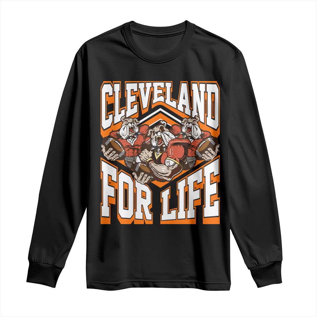 Cleveland For Life Long Sleeve Shirt CFBB Fan Gift TS12 Black Print Your Wear