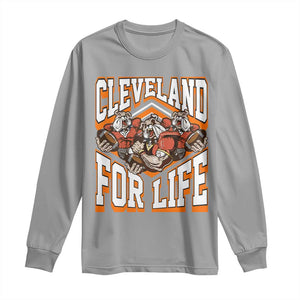 Cleveland For Life Long Sleeve Shirt CFBB Fan Gift TS12 Sport Gray Print Your Wear