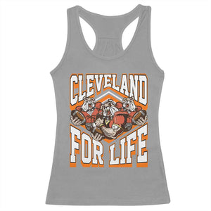 Cleveland For Life Racerback Tank Top CFBB Fan Gift TS12 Sport Gray Print Your Wear