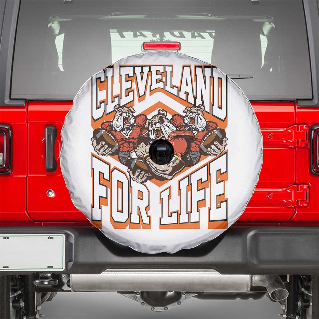 Cleveland For Life Spare Tire Cover CFBB Fan Gift TS12 Black Print Your Wear