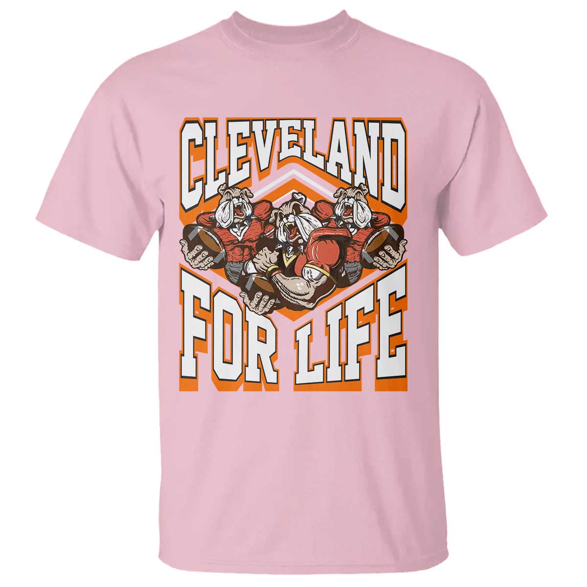 Cleveland For Life T Shirt CFBB Fan Gift TS12 Light Pink Print Your Wear