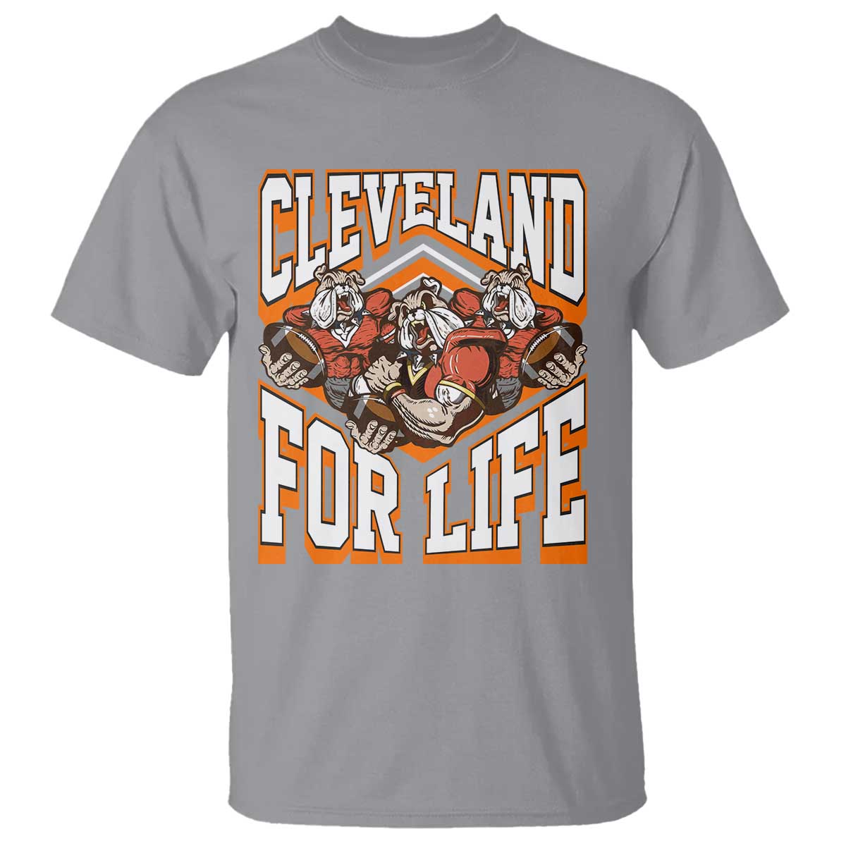 Cleveland For Life T Shirt CFBB Fan Gift TS12 Sport Gray Print Your Wear