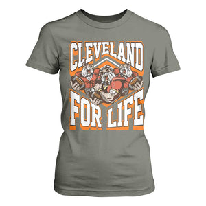 Cleveland For Life T Shirt For Women CFBB Fan Gift TS12 Military Green Print Your Wear