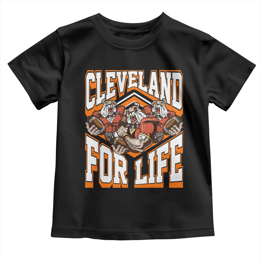 Cleveland For Life Toddler T Shirt CFBB Fan Gift TS12 Black Print Your Wear