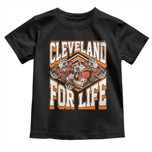 Cleveland For Life Toddler T Shirt CFBB Fan Gift TS12 Black Print Your Wear