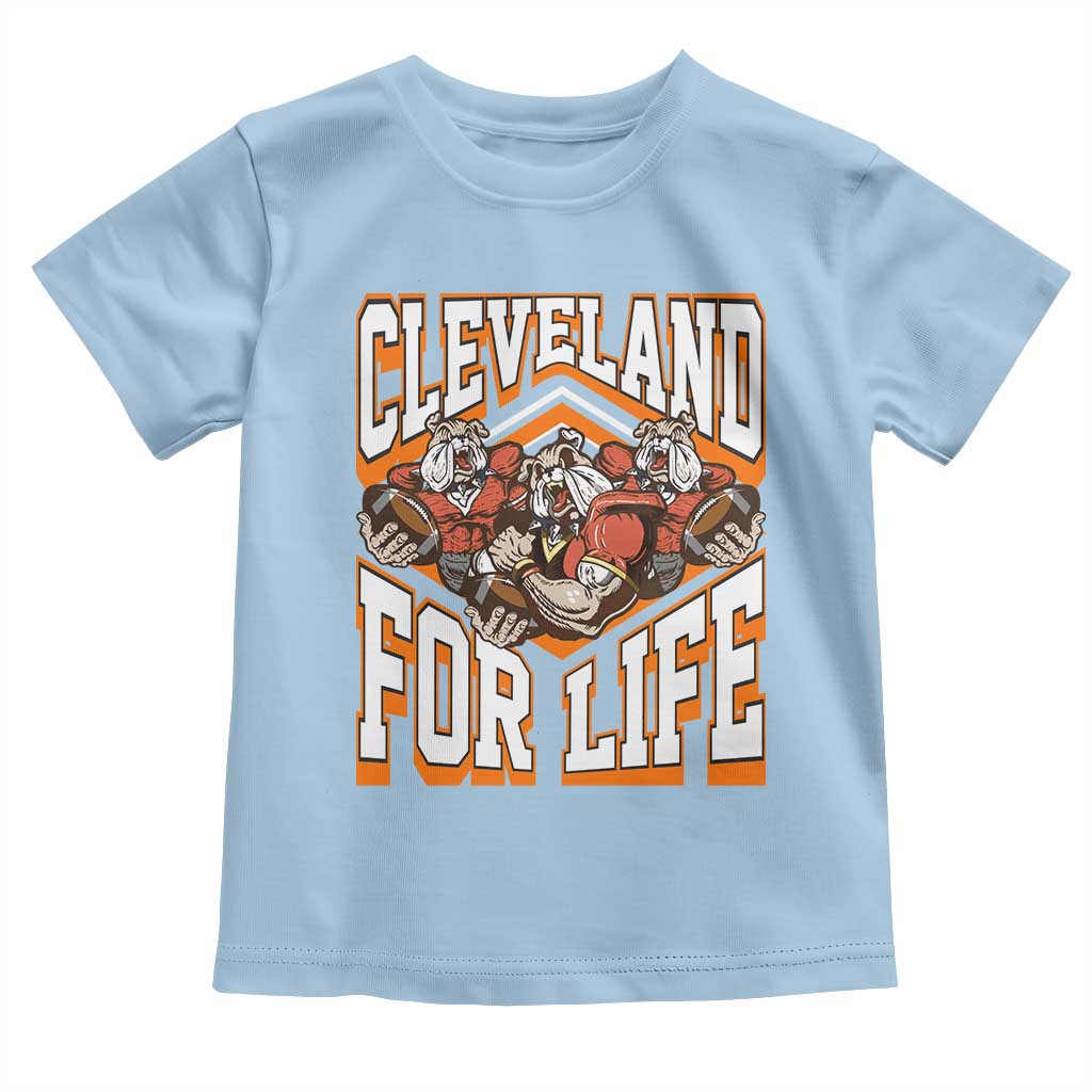 Cleveland For Life Toddler T Shirt CFBB Fan Gift TS12 Light Blue Print Your Wear