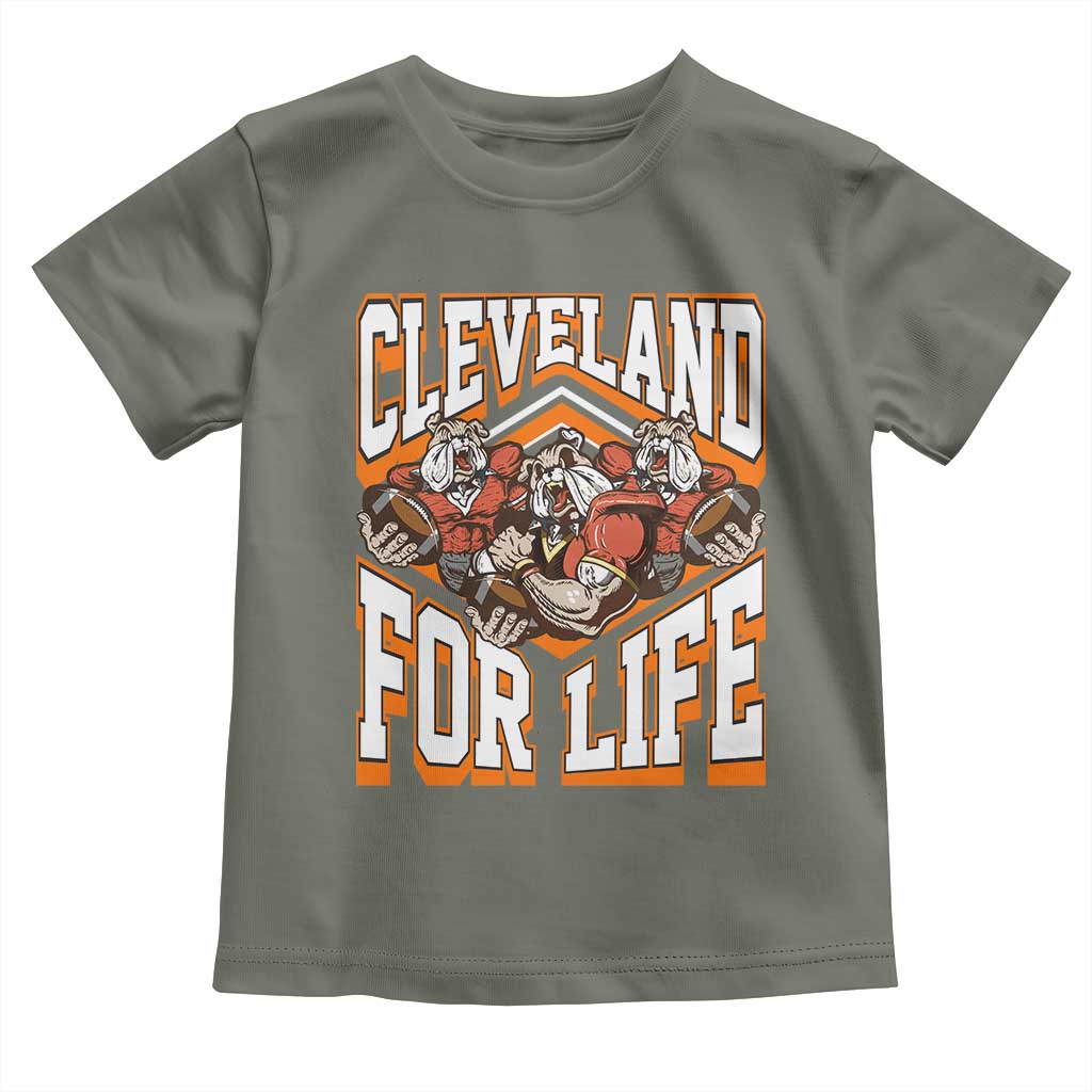 Cleveland For Life Toddler T Shirt CFBB Fan Gift TS12 Military Green Print Your Wear