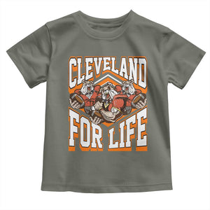 Cleveland For Life Toddler T Shirt CFBB Fan Gift TS12 Military Green Print Your Wear