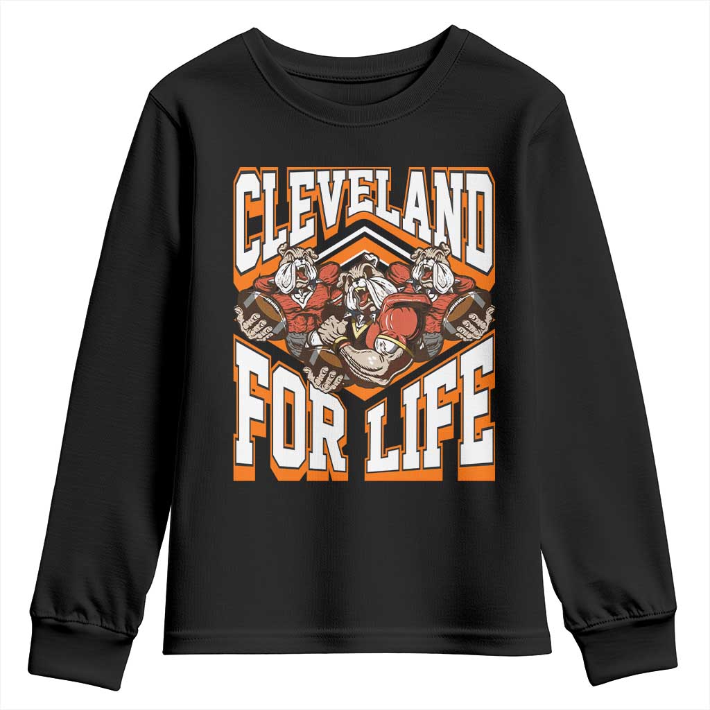 Cleveland For Life Youth Sweatshirt CFBB Fan Gift TS12 Black Print Your Wear