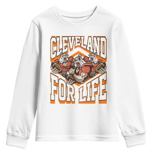 Cleveland For Life Youth Sweatshirt CFBB Fan Gift TS12 White Print Your Wear