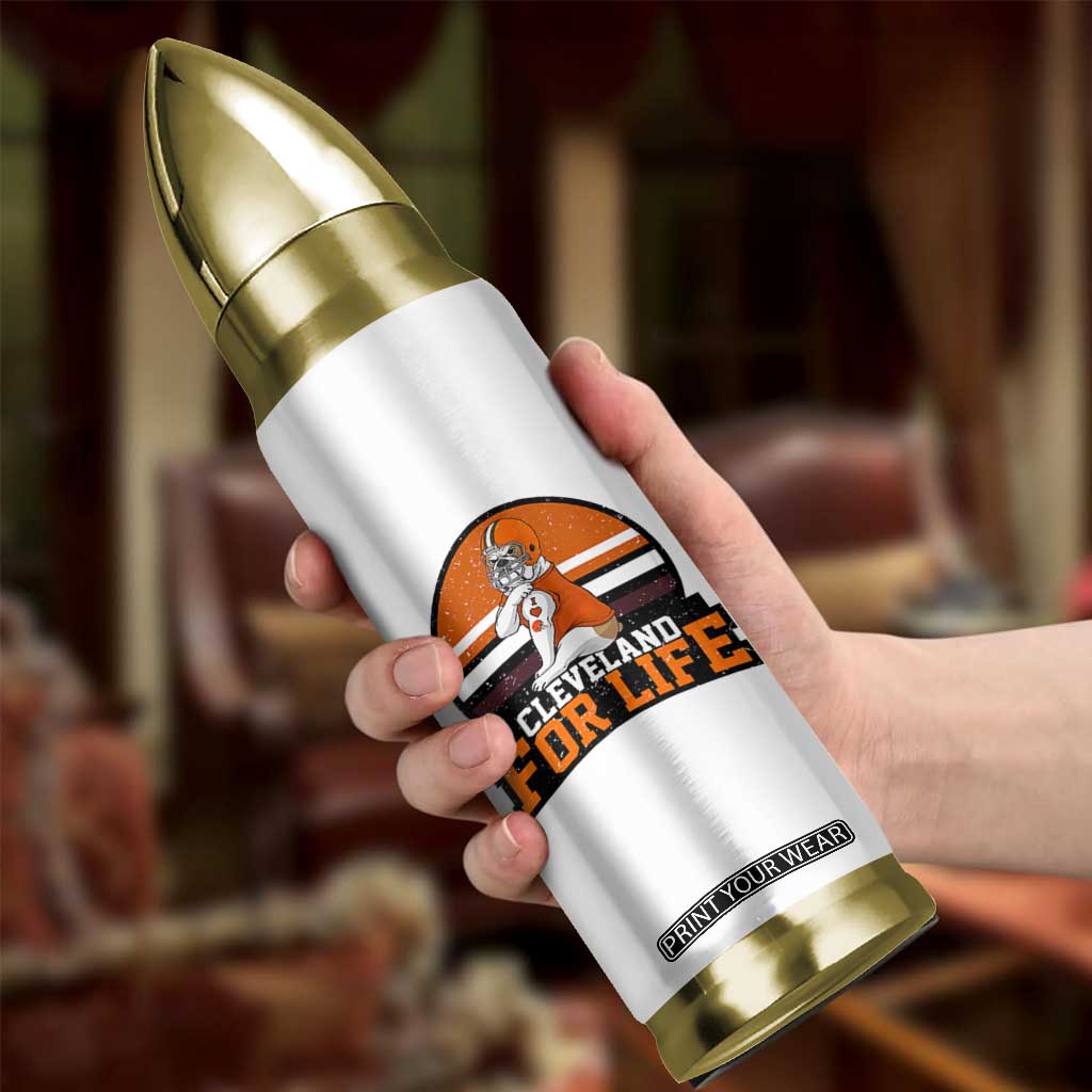 Funny Bulldog Game Day Bullet Tumbler Cleveland For Life TS12 Print Your Wear