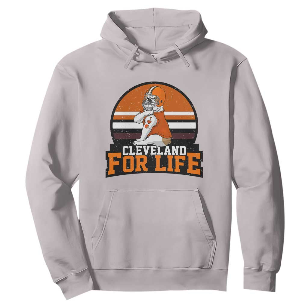 Funny Bulldog Game Day Hoodie Cleveland For Life TS12 Ice Gray Print Your Wear