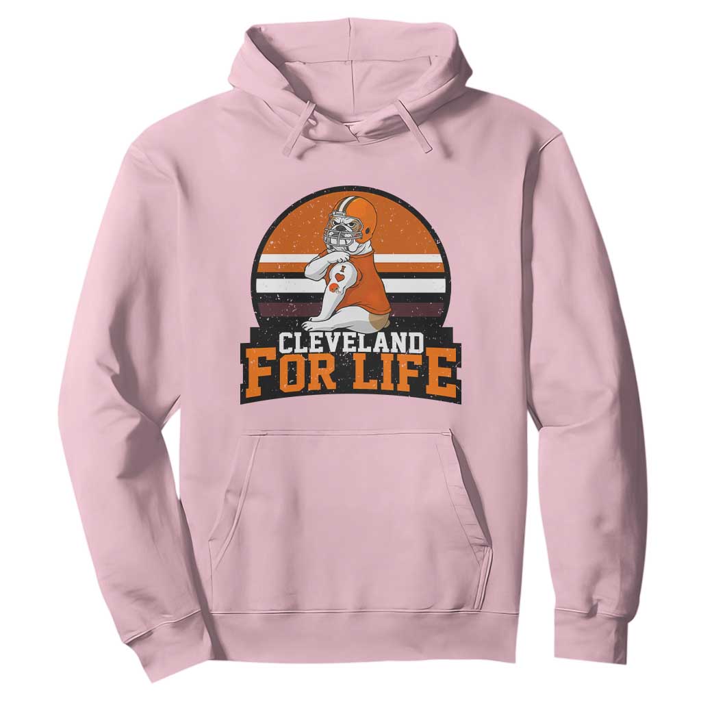 Funny Bulldog Game Day Hoodie Cleveland For Life TS12 Light Pink Print Your Wear