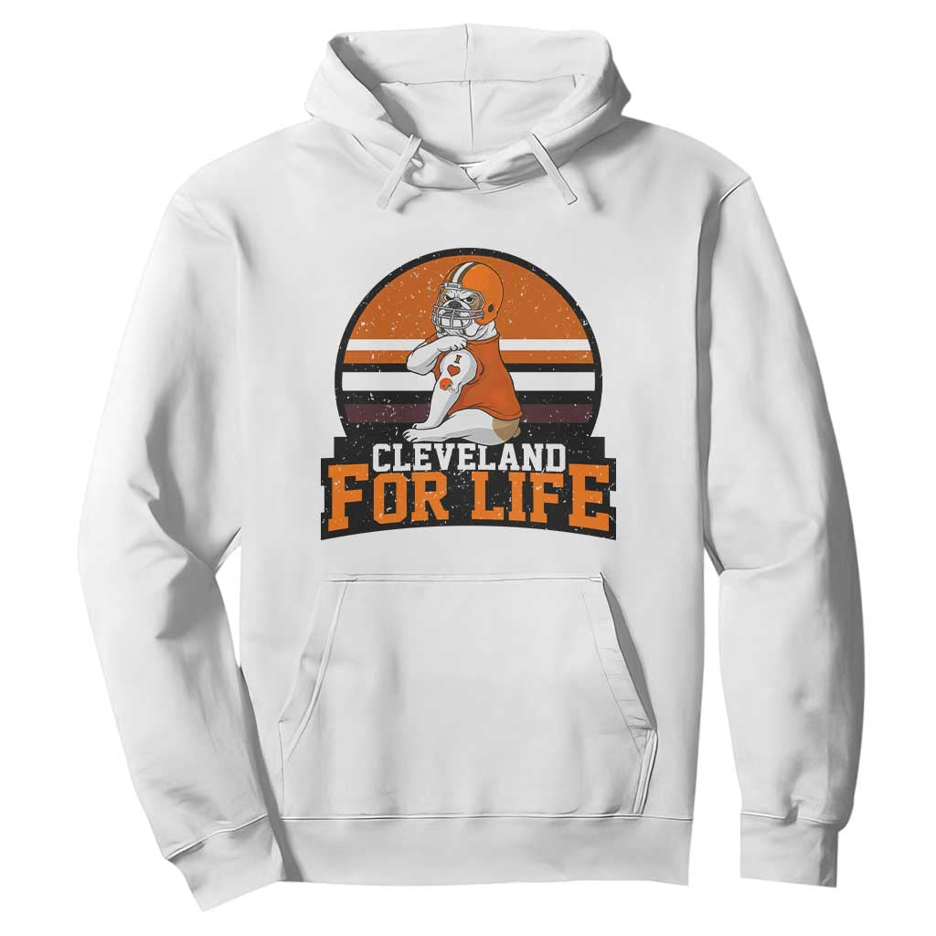 Funny Bulldog Game Day Hoodie Cleveland For Life TS12 White Print Your Wear