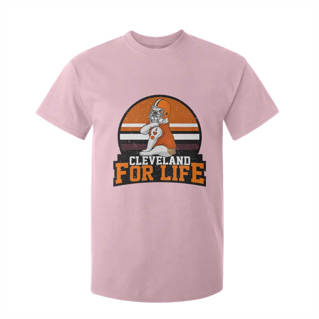 Funny Bulldog Game Day T Shirt For Kid Cleveland For Life TS12 Light Pink Print Your Wear
