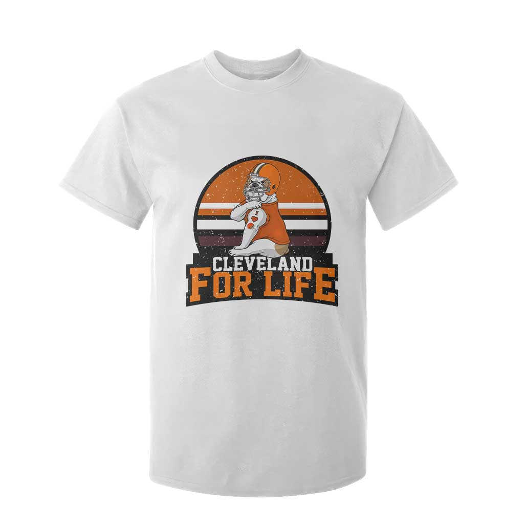 Funny Bulldog Game Day T Shirt For Kid Cleveland For Life TS12 White Print Your Wear