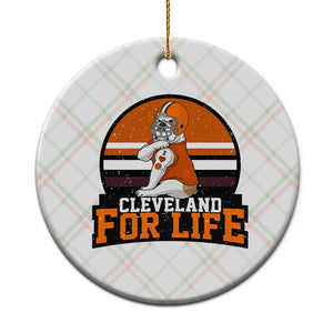 Funny Bulldog Game Day Ceramic Ornament Cleveland For Life TS12 1pc Christmas Plaid Print Your Wear