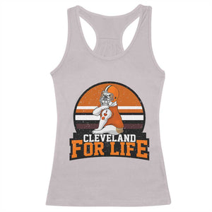Funny Bulldog Game Day Racerback Tank Top Cleveland For Life TS12 Ice Gray Print Your Wear