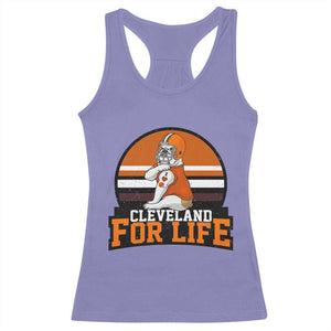 Funny Bulldog Game Day Racerback Tank Top Cleveland For Life TS12 Violet Print Your Wear