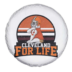 Funny Bulldog Game Day Spare Tire Cover Cleveland For Life TS12 Print Your Wear