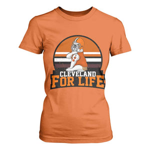 Funny Bulldog Game Day T Shirt For Women Cleveland For Life TS12 Orange Print Your Wear