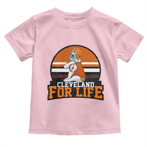 Funny Bulldog Game Day Toddler T Shirt Cleveland For Life TS12 Light Pink Print Your Wear