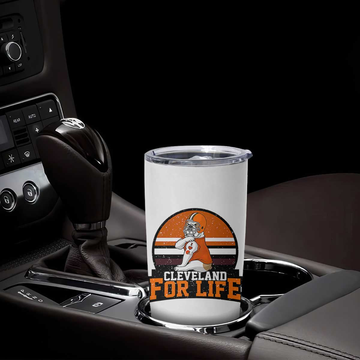 Funny Bulldog Game Day Tumbler Cup Cleveland For Life TS12 Print Your Wear