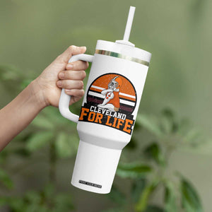 Funny Bulldog Game Day Tumbler With Handle Cleveland For Life TS12 Print Your Wear