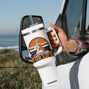 Funny Bulldog Game Day Tumbler With Handle Cleveland For Life TS12 Print Your Wear