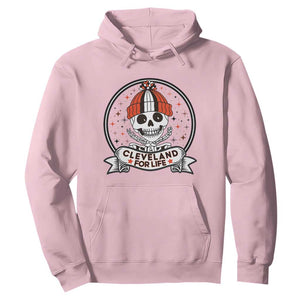 Funny Skeleton Dark Football Lover Hoodie Cleveland For Life TS12 Light Pink Print Your Wear