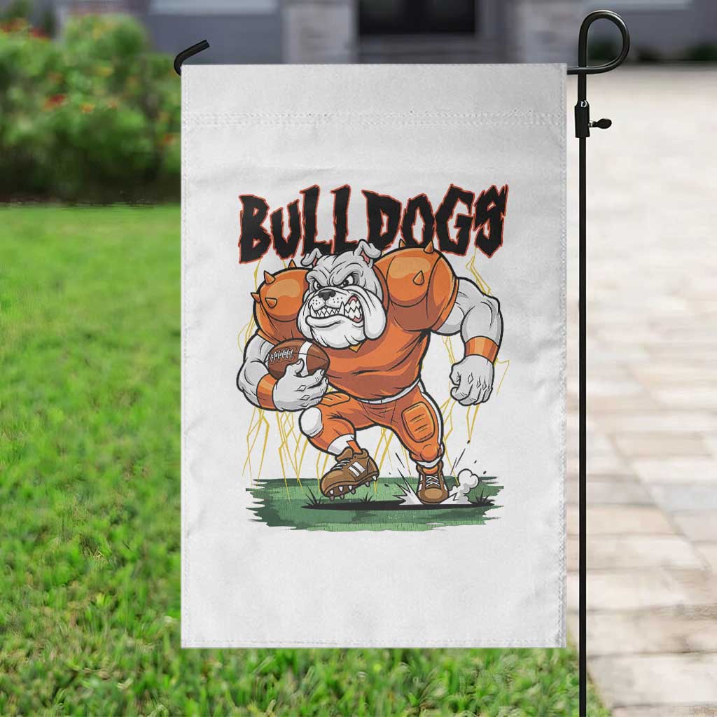 Funny Bulldog Playing Football Garden Flag Game Day Dog Lover TS12 Print Your Wear