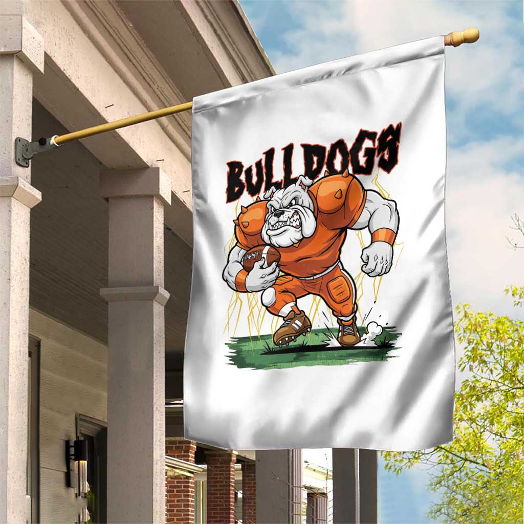 Funny Bulldog Playing Football Garden Flag Game Day Dog Lover TS12 Print Your Wear