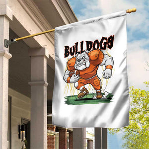 Funny Bulldog Playing Football Garden Flag Game Day Dog Lover TS12 Print Your Wear