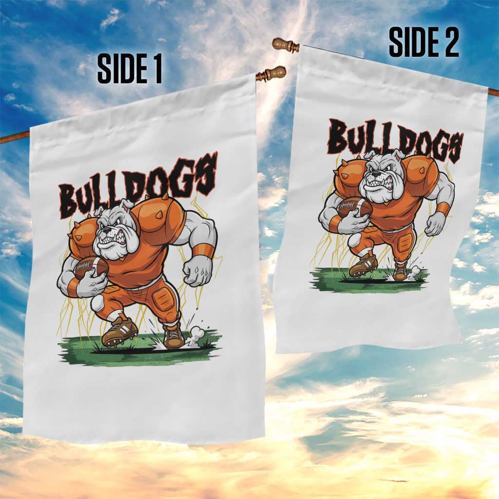 Funny Bulldog Playing Football Garden Flag Game Day Dog Lover TS12 Print Your Wear