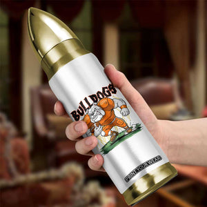 Funny Bulldog Playing Football Bullet Tumbler Game Day Dog Lover TS12 Print Your Wear