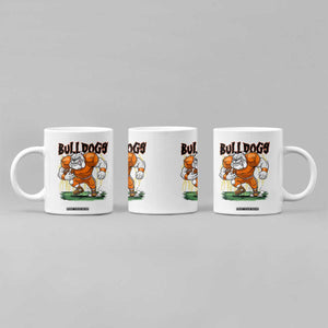 Funny Bulldog Playing Football Coffee Mug Game Day Dog Lover TS12 Print Your Wear