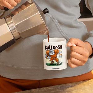 Funny Bulldog Playing Football Coffee Mug Game Day Dog Lover TS12 Print Your Wear