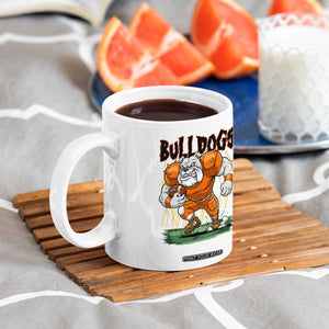 Funny Bulldog Playing Football Coffee Mug Game Day Dog Lover TS12 Print Your Wear