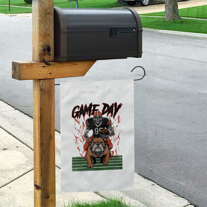 Funny Skeleton Playing Football Garden Flag Game Day Gift TS12 Print Your Wear