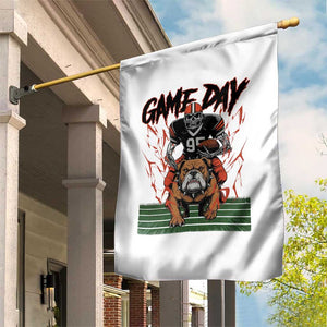 Funny Skeleton Playing Football Garden Flag Game Day Gift TS12 Print Your Wear