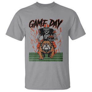Funny Skeleton Playing Football T Shirt Game Day Gift TS12 Sport Gray Print Your Wear
