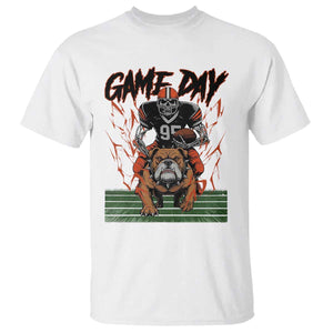 Funny Skeleton Playing Football T Shirt Game Day Gift TS12 White Print Your Wear