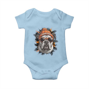 Bulldog Football Spirit Baby Onesie Game Day Dog Lover Gift TS12 Light Blue Print Your Wear